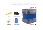 100TC Inflatable Airplane Footrest , Durable Blow Up Footrest For Travel