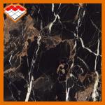 Portoro Black Marble Slab OEM Service For Bathroom Floor Decoration