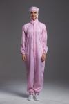 SMT Workshop Anti Static Garments , ESD Protective Coverall Suit With Hooded
