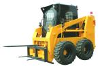 Strong Power Mini Skid Steer Loader Quick Hitch 235F For Small Working Site