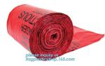 Heavy Duty Dustbin liner Plastic biohazard infectious waste, Biohazard Garbage