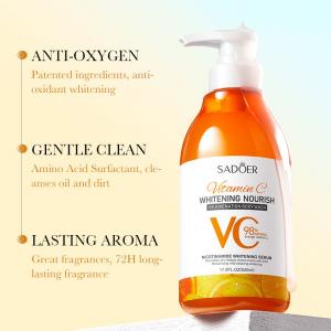 China Exfoliating Vitamin C Natural Fragrance Body Wash Bath Shower Gel Deep Cleansing wholesale