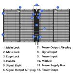 200W 3840Hz Transparent Glass AVOE LED Display Outdoor Curtain Screens