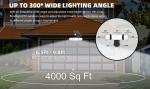 4MP WiFi Solar Security Camera Siren Alarm 6500K Floodlight 3M Cable 2K