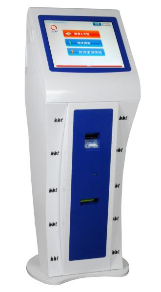 Saw / Infrared / Resistance / Capacity Touch Screen Lobby Kiosk With Fingerprint