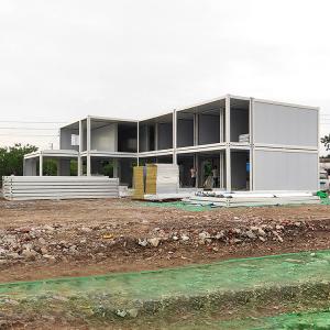China Prefabricated Flat Pack Container Homes , Mobile Prefab Container Homes Office on sale