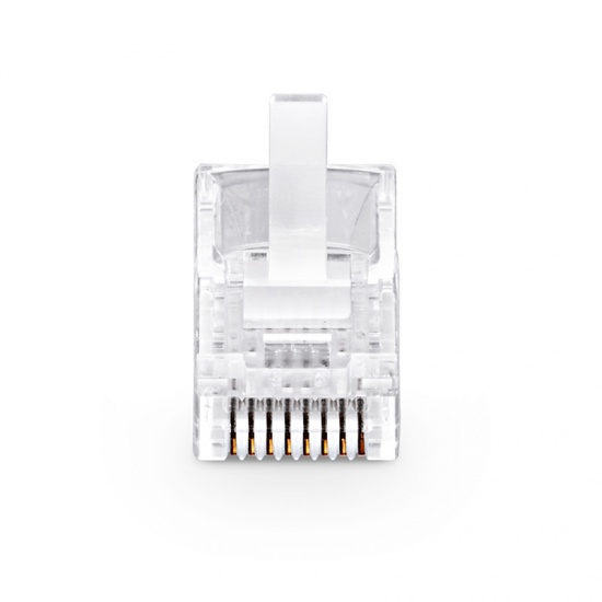 Gold-plated Ethernet FTP UTP RJ45 Direct Crystal Connector for Computer Room Female Gender