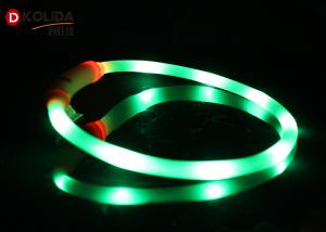 China Flashing Silicon Puppy Pet Led Light Necklace Led Dog Collar Waterproof wholesale
