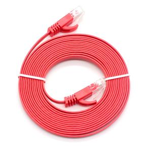 China 1M Flat Cat5e Network Cable , Ethernet HDPE UTP Cat 6 Patch Cord wholesale