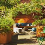 Rectangular Corten Steel Planter Metal Stand Flower Pot