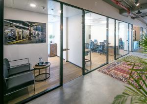 China Safe 12mm double glass wall partition frameless full glass beautiful appearance wholesale