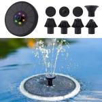 3W Lighted Wall Solar Floating Bird Bath Energy Power Water Garden Pond Fountain