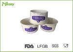 Purple 2oz Disposable Double Poly Ice Cream Paper Cups for Frozen yogurt 100 cc