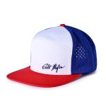 SGS Magic Tape 3D Embroidery Baseball Caps 5 Panel Pantone Color