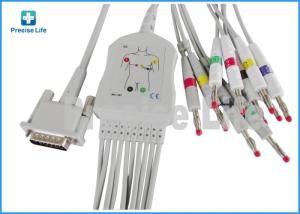 China Ph one piece type M3703C ECG Monitor Cable 10 lead with banana 4.0 wholesale