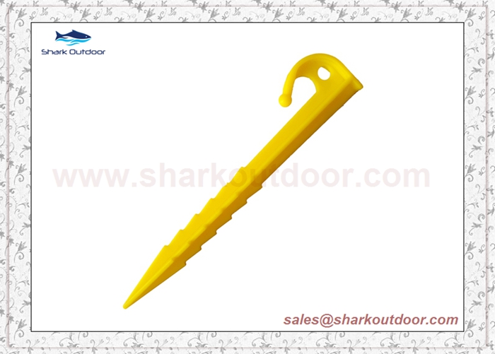 plastic tent peg