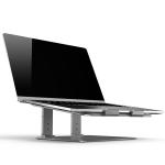 147mm Adjustable Height Aluminium Laptop Stand For 17.3 inch Solid