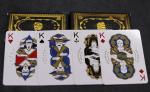 Gold Foil German Black Core Paper Playing Cards With Gold Foil Box Packaging