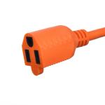 3 Pin 3X16Awg Orange American Standard ETL Heavy Duty Extension Cord for