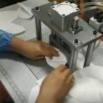 3 Ply Nonwoven Face Mask Cutting Folding Packing Machine