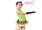 Hip Hop Jazz Tap Costumes / Jazz Dance Outfit With Halter Vest / Zebra Skirt