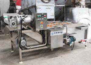 China High Pressure Brush Potato Washing Machine , Fruit And Vegetable Cleaner Machine wholesale