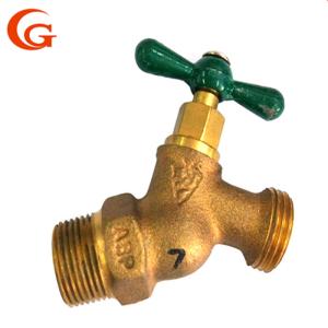 China Garden 1/2'' 3/4&quot; Brass Water Faucet With One Word Handle wholesale