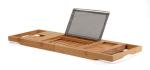 Home Furniture Bamboo Extendable Bath Caddy Bathtub Tray Customized