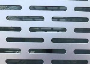 China Galvanised Perforated Metal Sheet Slotted Hole For Filters / Vents wholesale