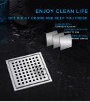 304 Stainless Steel Floor Drain Sheet Stamping Process Square Type