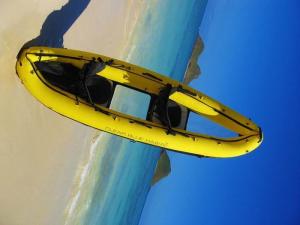 China 2 Person Inflatable Kayak With Window , 388 Cm Clear Bottom Inflatable Kayak wholesale