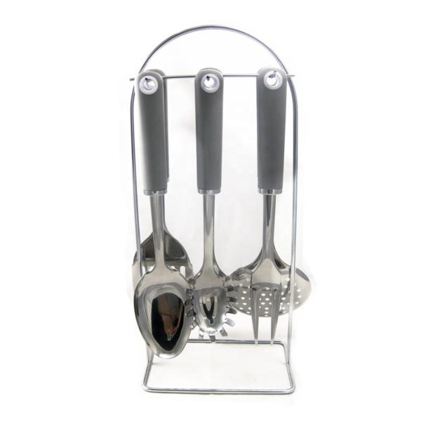 Transform Your Cooking Experience with Our TPR Kitchen Tool Set Stainless Steel Style