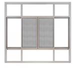 Bedroom Aluminum Double Glazed Soundproof Casement Windows for Hanging Curtains