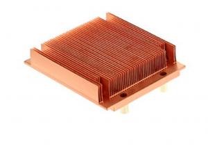 China Brass / Bronze Copper Heat Sink , CPU Cooler Extrusion Heat Sink wholesale