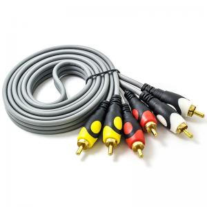 China OD 13.5 Multi Bare Copper 3 Core RCA Cable For Speaker Audio wholesale