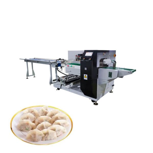 Automatic Frozen Dumplings Pillow Packaging Machine Food Processing Factory