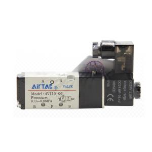 China 4V110-06 Solenoid Valve 5 Way 2 Position Pneumatic Air 1/8 BSPT 24V DC 12V AC 110V Air Solenoid Valve wholesale