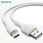 Nylon Braid PVC Mobile Phone Charging Cable Length 1M Anti Oxidation