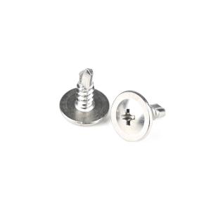 China Standard Sus410 Stainless Steel Phillips Wafer Head Self Drilling Screws for Metal wholesale