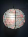 300mm ball shape Paper Kids Bedroom Lampshades With Flower Printed