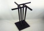 Steel Black Clothing Metal Display Racks And Stands With Two / Three / Four Arms
