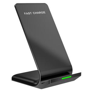 China Led Light Samsung Phone Charger Stand , 2 Coils Wireless Charging Pad Stand Short Circuit Protection on sale