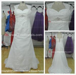 China Plus size Aline Lace wedding dress #AS1183 wholesale