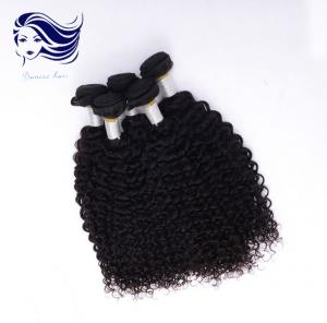 China Remy Grade 6A Virgin Hair Natural , Jerry Curl Human Hair Weave on sale