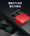 Metalic Power bank TWS Bluetooth headset for iPhone 9, Bluetooth earphone with