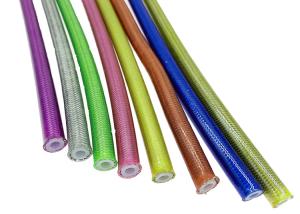 China CQC 25 Colours Nylon Motorcycle Braided Hoses SS Wire Braided Brake Line wholesale