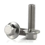 M20 M24 Metal Flange Bolt Galvanized Steel Nickel Plating Hex Head Flange Bolt
