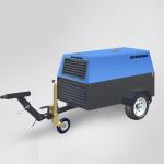 23kw 85 - 125 Cfm Portable Diesel Air Compressor With Smart Controller