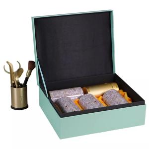 China Stamping / Embossing Tea Storage Box , Custom Paperboard Boxes With Metal Tin wholesale