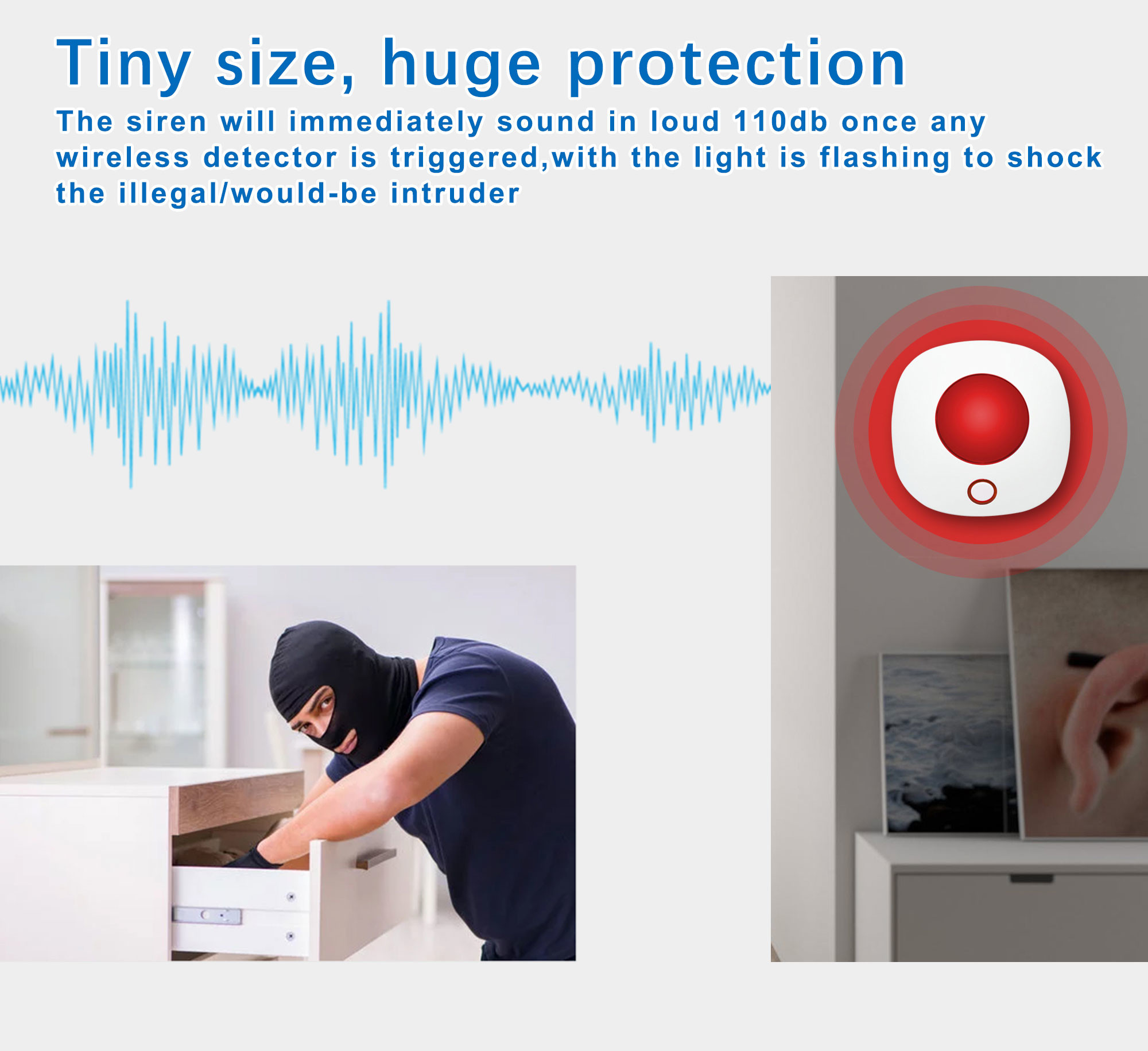 2021 New Smart Life Wifi Smart Home Security Kit Alarm System Voice Control